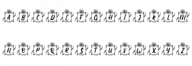 Square Lily Monogram Regular Fonte MAIÚSCULAS