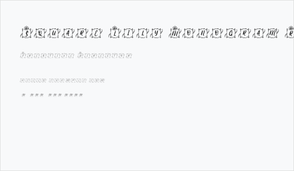 Square Lily Monogram Regular Business Card