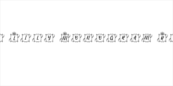 Square Lily Monogram Regular Logo