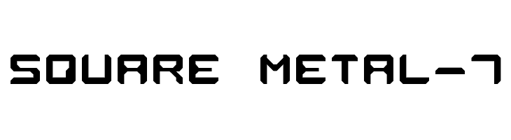 Square Metal-7 Font
