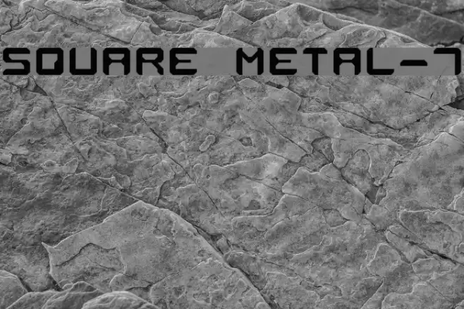 Square Metal-7 Font examples
