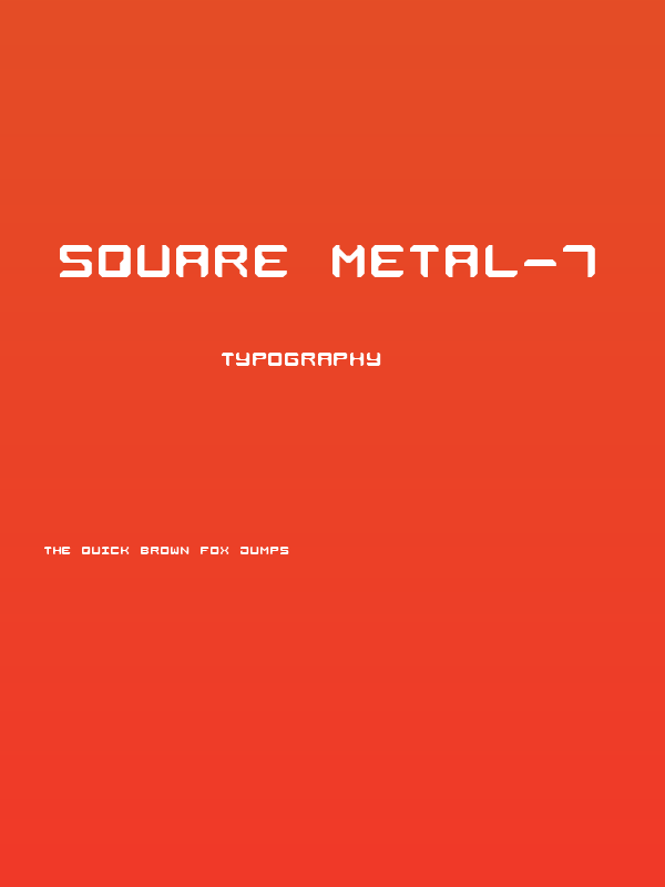 Square Metal-7 Poster