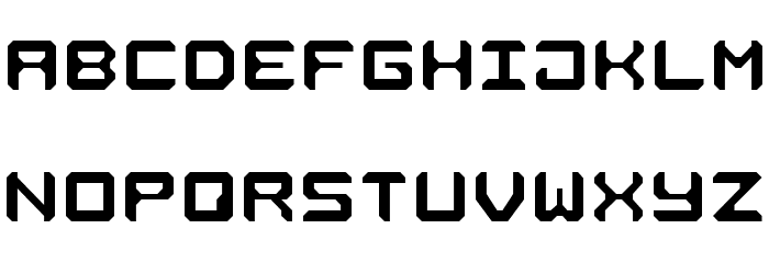 Square Metal-7 Font LOWERCASE