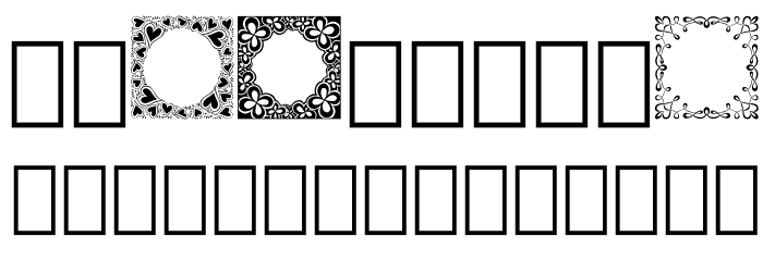 Square Monogram Frames Demo Font OTHER CHARS