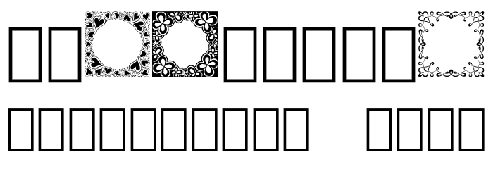 Square Monogram Frames Demo Schriftart Anderer Schreiben