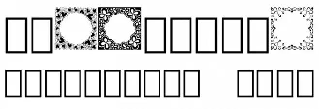 Square Monogram Frames Demo Fuentes OTROS CHARS