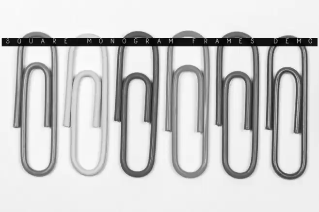 Square Monogram Frames Demo Fuentes examples