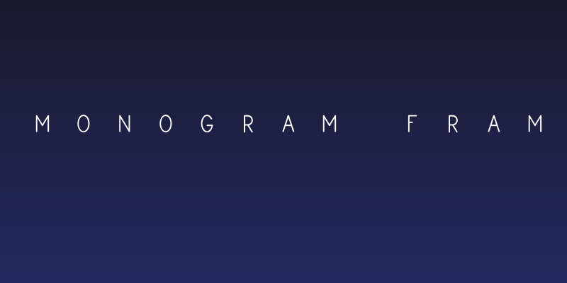 Square Monogram Frames Demo Social Header