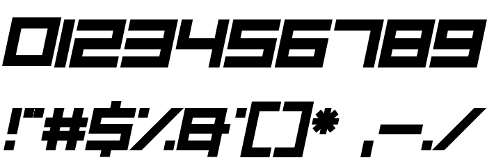 Square One Bold Italic Font OTHER CHARS