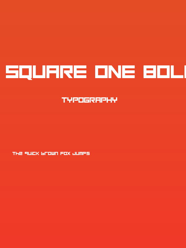 Square One Bold Poster