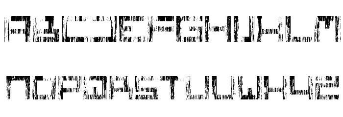 Square One Grunge Font LOWERCASE