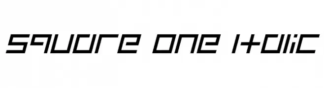 Square One Italic 