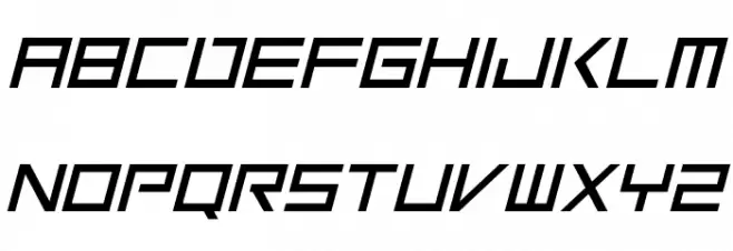 Square One Italic 字体 大写