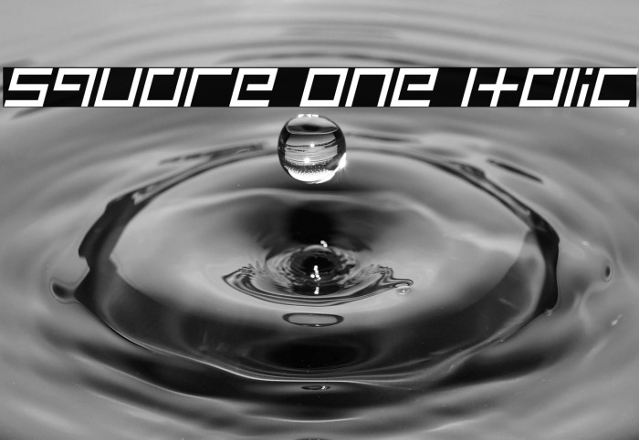 Square One Italic Example 1