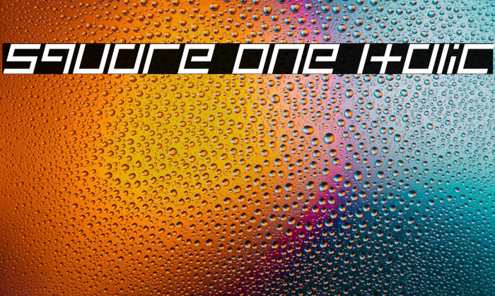 Square One Italic Example 2