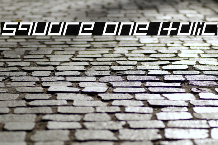 Square One Italic Example 3