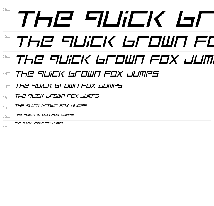 Square One Italic Waterfall