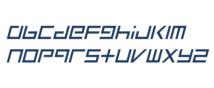 Square One Italic Lowercase