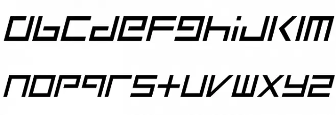 Square One Italic خط أحرف صغيرة