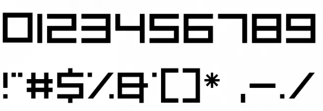 Square One Font OTHER CHARS