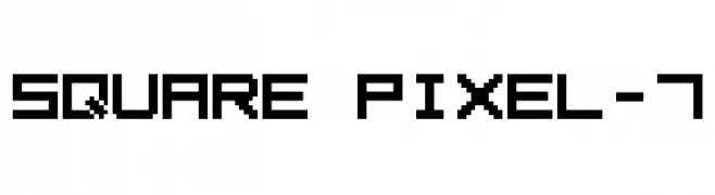 Square Pixel-7  Скачать бесплатные шрифты