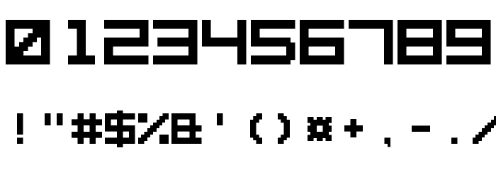 Square Pixel-7 Font OTHER CHARS