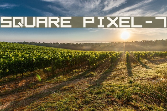 Square Pixel-7 Font examples