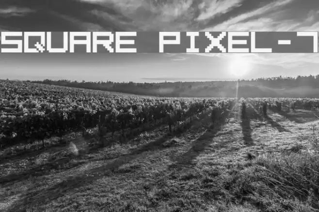 Square Pixel-7 Шрифта examples