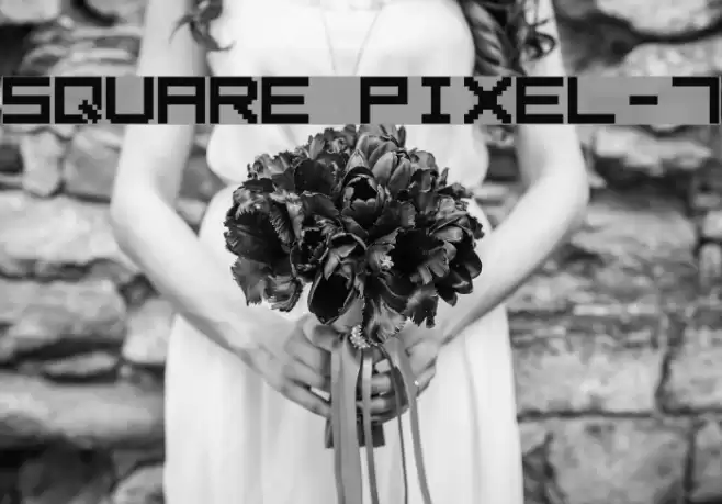 Square Pixel-7 Шрифта examples