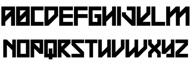 Square Raising Schriftart Groß