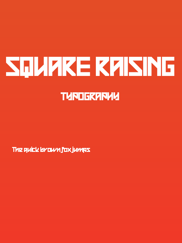 Square Raising Poster