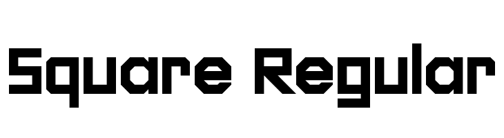 Square Regular  font caratteri gratis