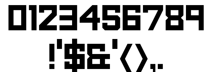 Square Regular Font OTHER CHARS