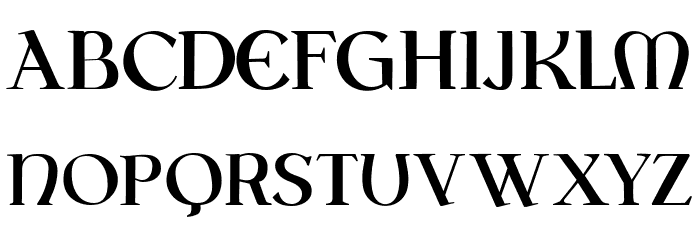 Square Regular Font LOWERCASE