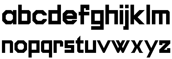 Square Regular Font LOWERCASE