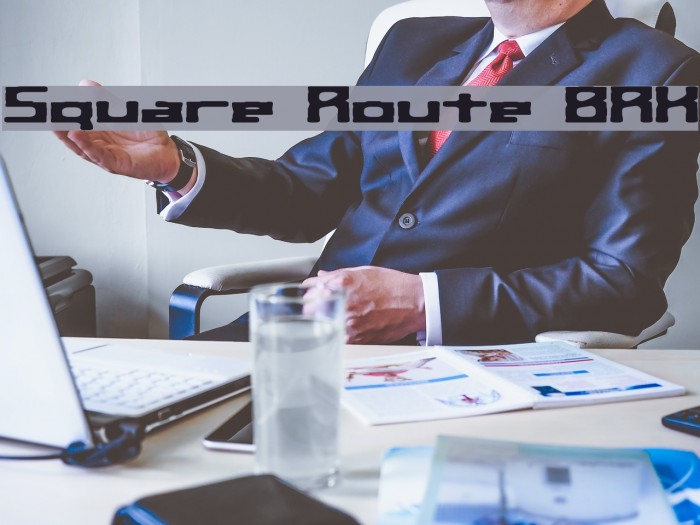 Square Route BRK Font examples