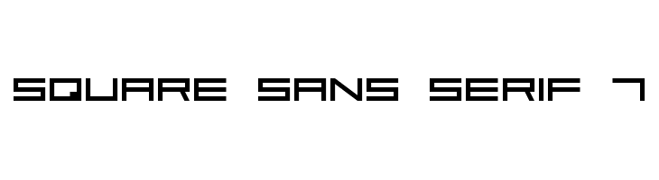 Square Sans Serif 7 Font - FFonts.net