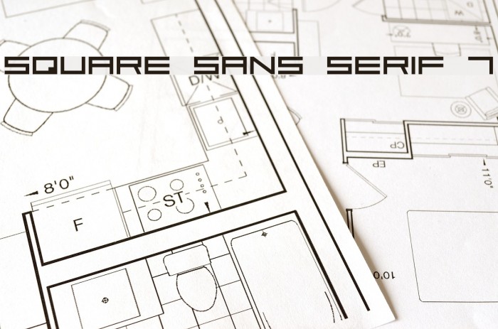 Square Sans Serif 7 Font examples