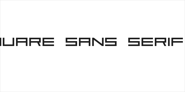 Square Sans Serif 7 Logo