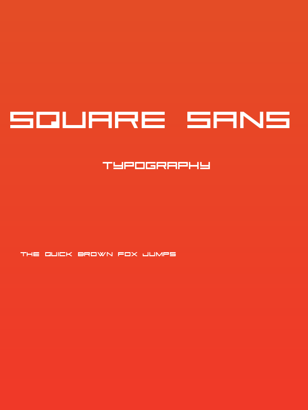 Square Sans Serif 7 Poster