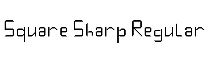 Square Sharp Regular  Descarca Fonturi Gratis