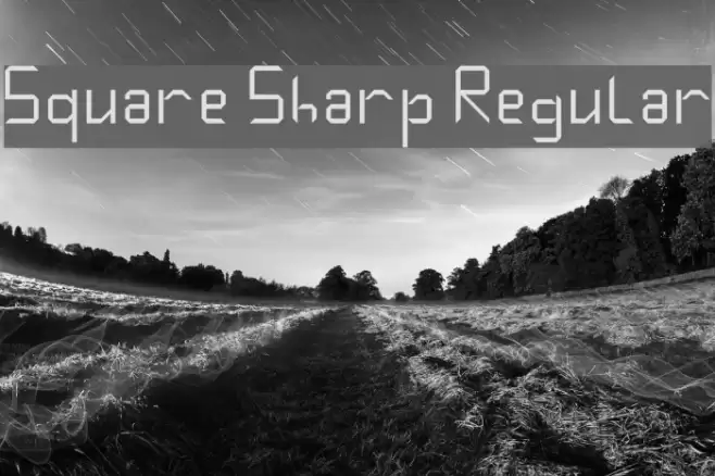 Square Sharp Regular Font examples