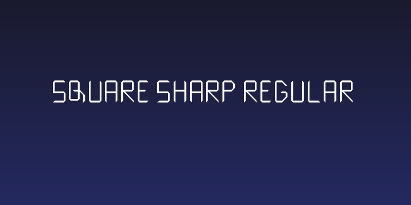 Square Sharp Regular Social Header
