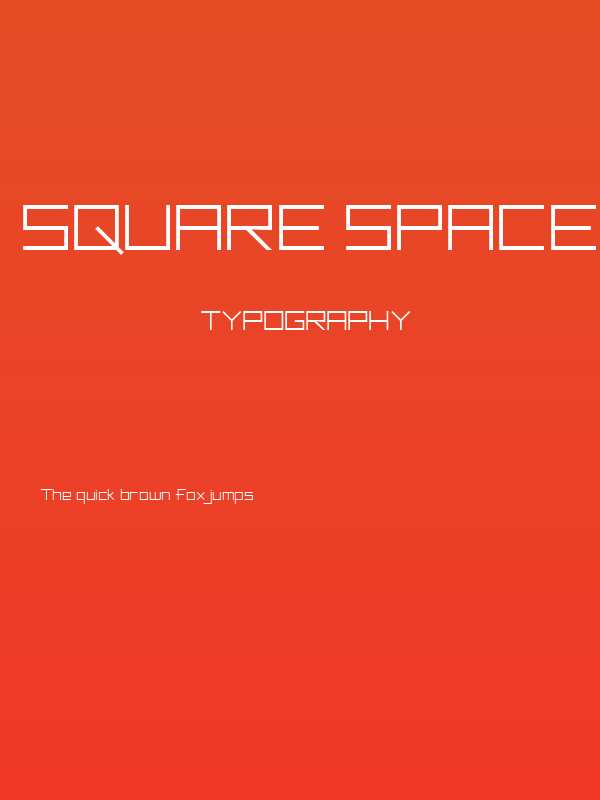Square Space Poster