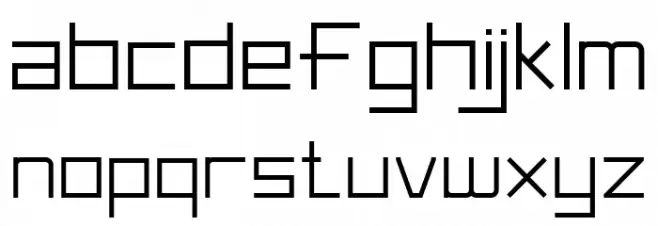 Square Space Шрифта строчной