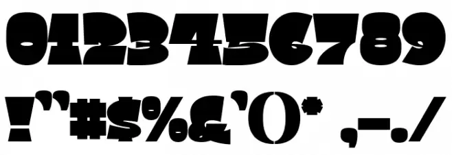 Square Spray Regular Font OTHER CHARS