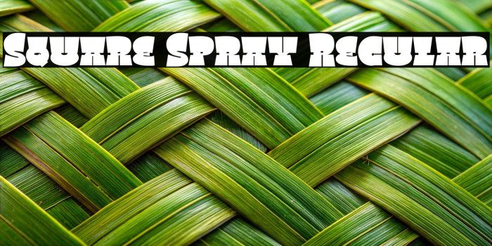 Square Spray Regular Example 1