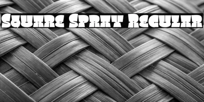 Square Spray Regular Font examples
