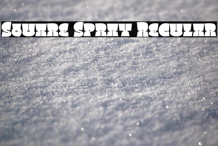 Square Spray Regular Example 2