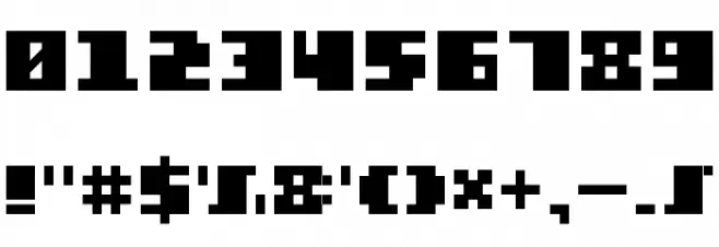 Square Stone-7 Font OTHER CHARS